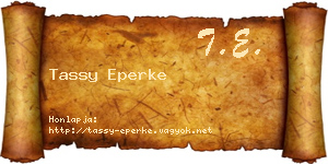 Tassy Eperke névjegykártya